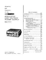 Heathkit IP-17 - Manual 